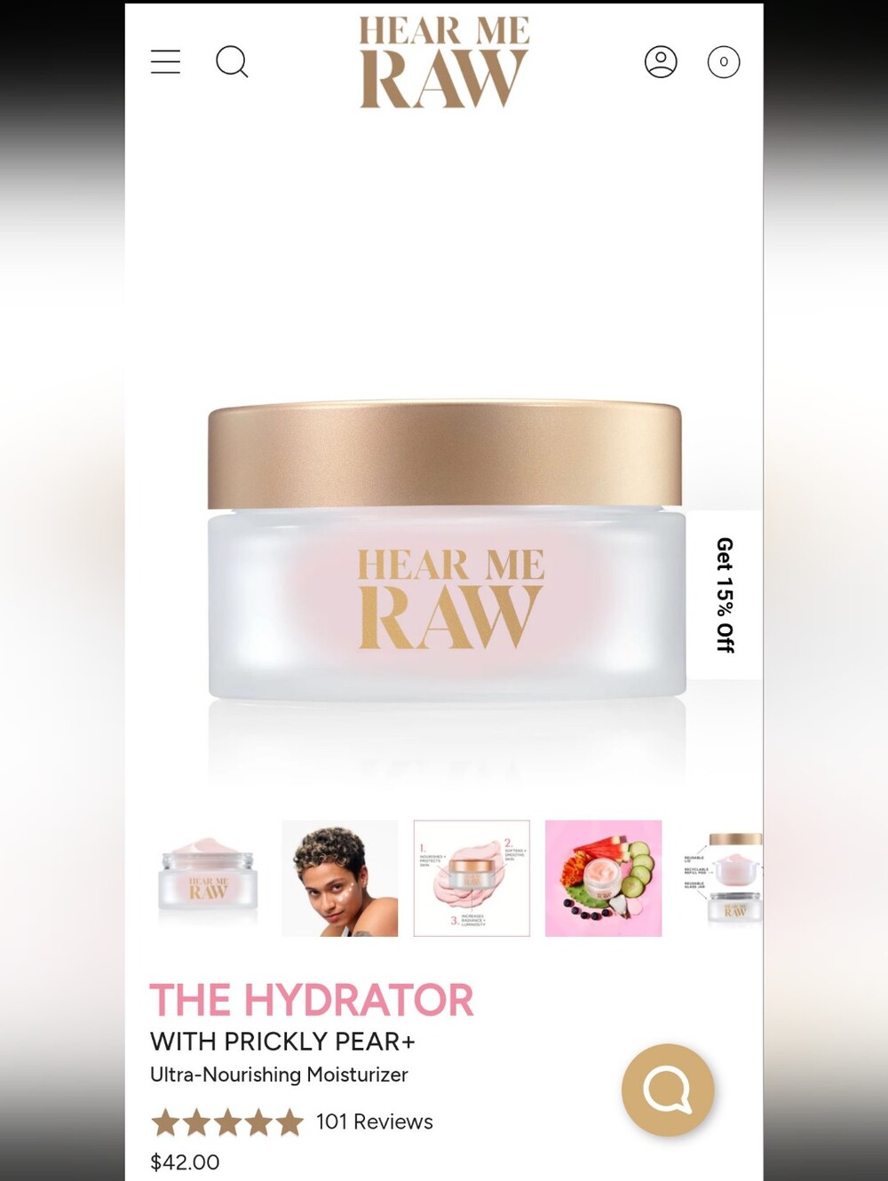 Hear Me Raw The Hydrator Cream - Picture 2 of 6
